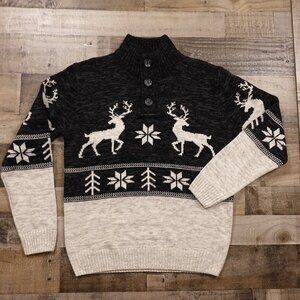 Amongst Others AO Men’s XL Holiday Ugly Christmas Sweater Reindeer Fair Isle
